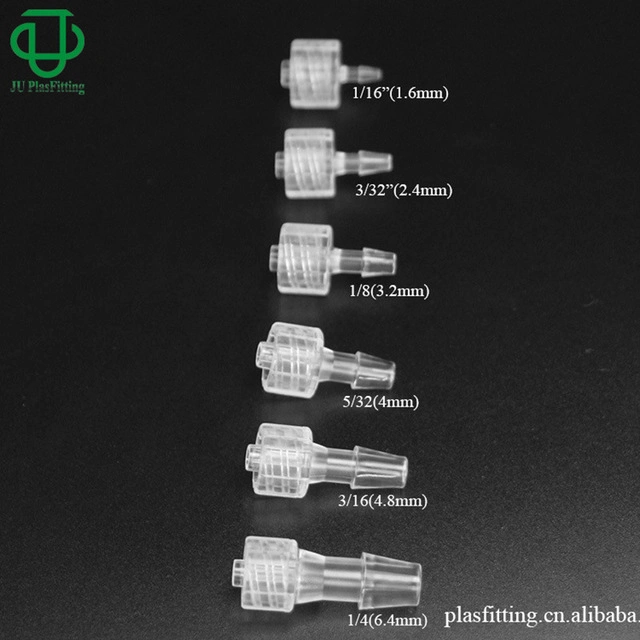 Ju Medical Male Luer Integral Lock Ring Adapter Female Luer Thread to Hose Barb Connector Luer Tube Fittings