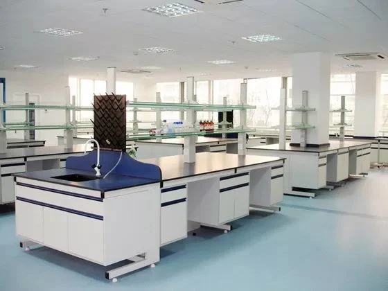 Custom School Science Laboratory Bench Lab Table Medical Lab Equipment Island Workbench Side Workbench