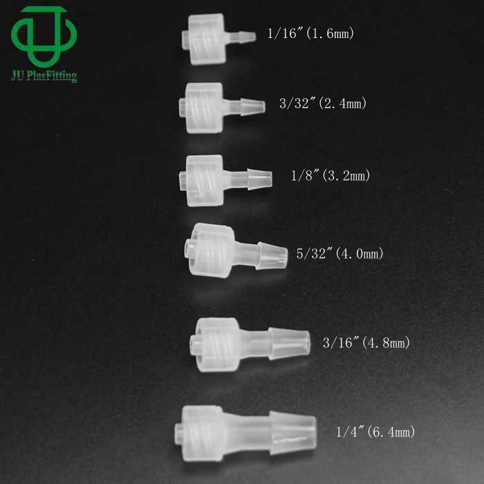 Ju Medical Male Luer Integral Lock Ring Adapter Female Luer Thread to Hose Barb Connector Luer Tube Fittings