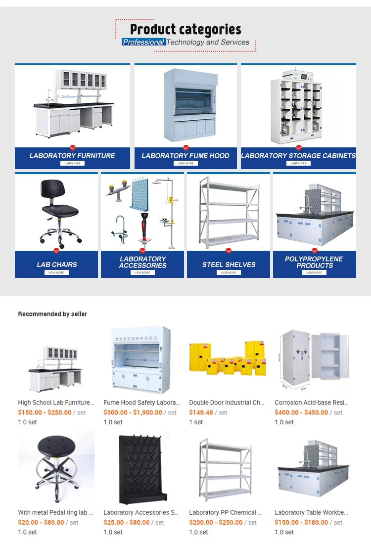 Lab Chemical Fume Hood Price Ducted with Ex Fan